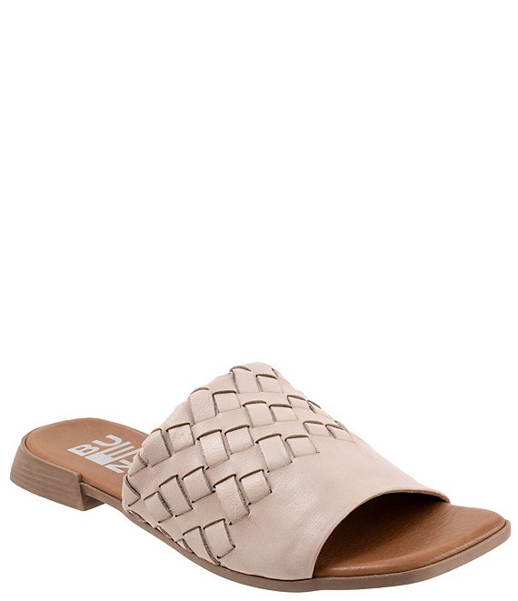 Bueno Tessa Leather Woven Slides Dillard s