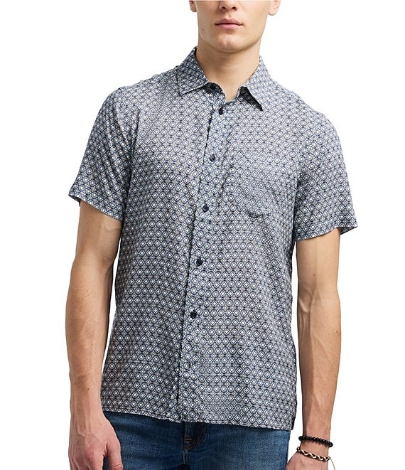 Buffalo David Bitton Sirilo Short Sleeve Printed Shirt