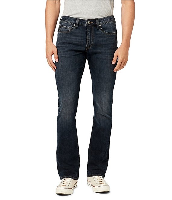 Color:Indigo - Image 1 - Slim Bootcut Sanded Stretch Denim King Jeans