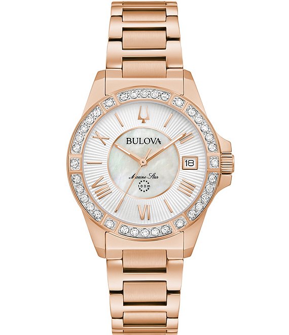 1950s Ladies Bulova Wrist Watch 14K White Gold Case with Stainless Steel  Bracelet - Timekeepersclayton