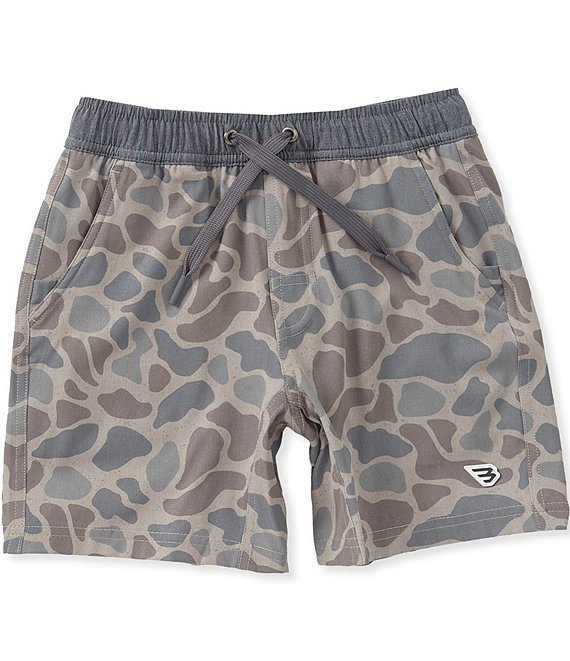 BURLEBO Big Boys Classic Camouflage Athletic Shorts