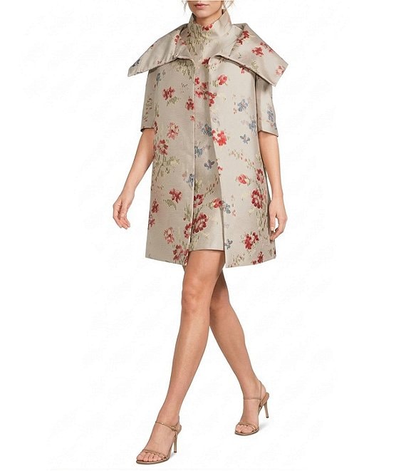 Buru Jacquard Tailored Car Coat