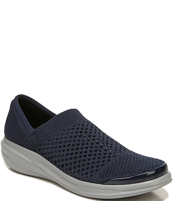 Color:Navy Open Knit - Image 1 - Charlie Open Knit Washable Slip-On Shoes