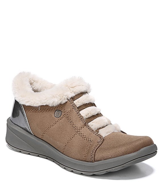 Color:Toffee - Image 1 - Premium Golden Faux Fur Lined Washable Cold Weather Booties