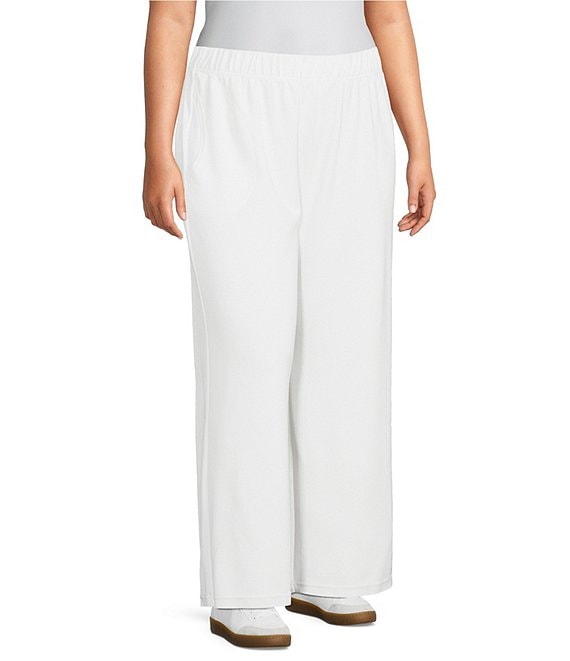 Calessa Plus Size Knit Modal Pull-On Pants