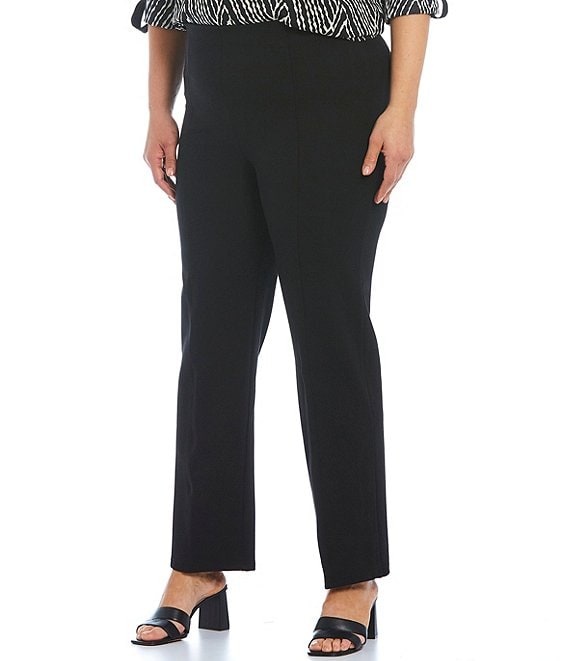 Calessa Plus Size The Straight Deluxe Contour Pants | Dillard's