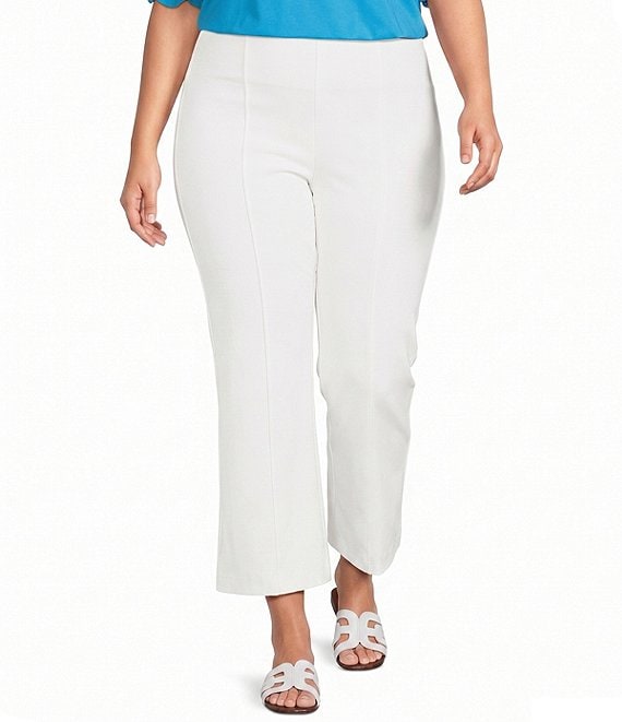 Calessa Plus Size Wide Leg Cropped Pull-On Pants