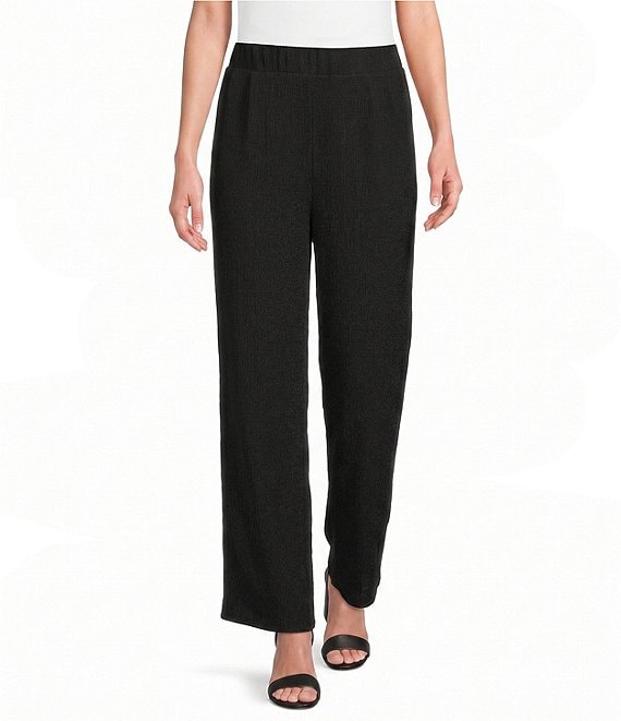 Calessa Ponte Knit Wide Leg Crop Pants