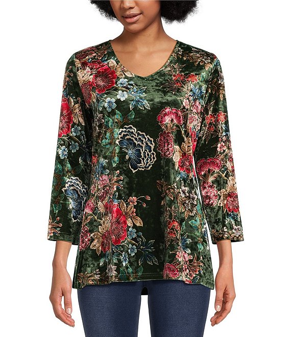 Dillards clearance velvet tops