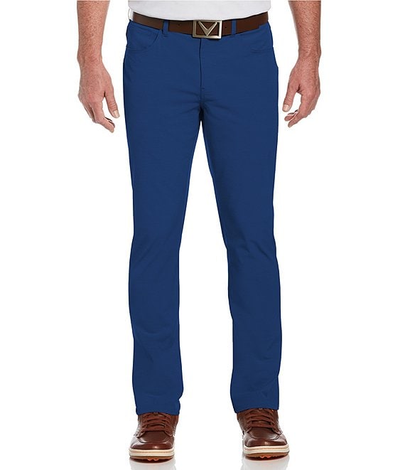 Color:Deep Navy Heather - Image 1 - EverPlay 5-Pocket Horizontal Textured Stretch Pant