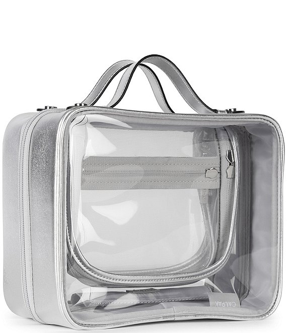 calpak travel toiletry bag Medium Clear Cosmetics Case while the wide zippered opening provides quick and easy access Terra Hanging Toiletry Bag |