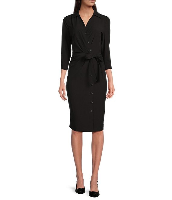 Dillards calvin klein black dress hotsell