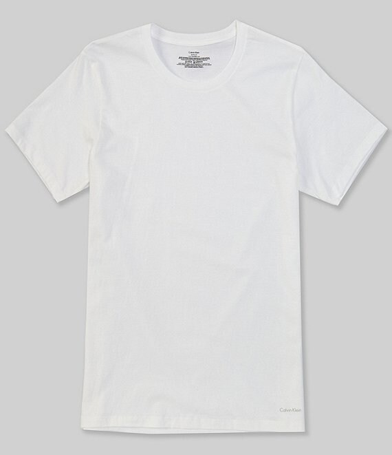 stun koks personificering Calvin Klein Cotton Classics Solid Crew Neck T-Shirts 3-Pack | Dillard's