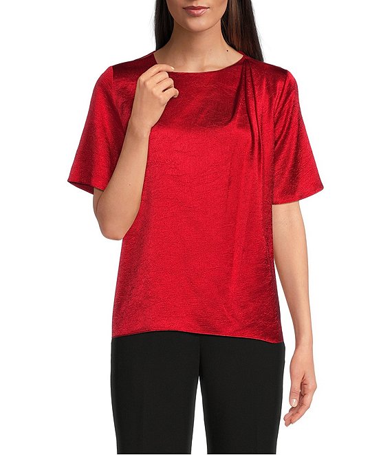 Calvin klein red clearance blouse