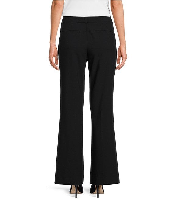 Calvin Klein Curvy Fit Roomy Hip Straight Leg Trouser Pants, Womens, 8, Charcoal