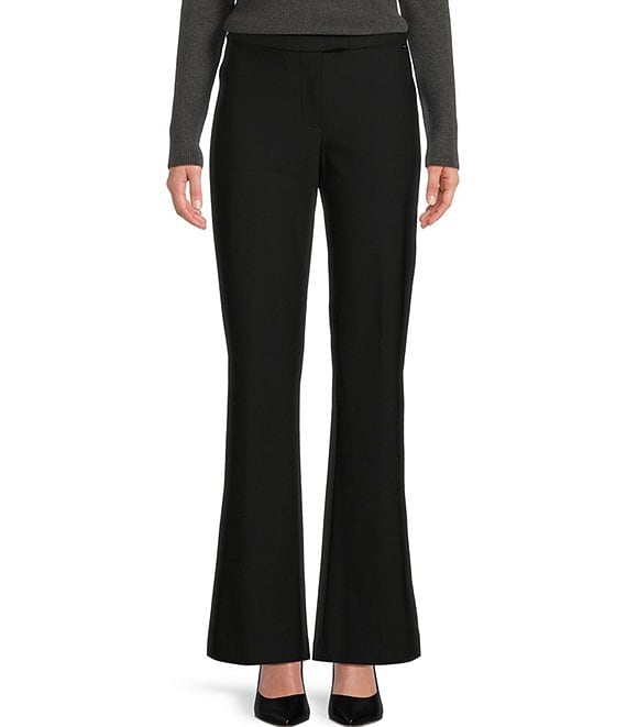 Calvin Klein Flat Front Bootcut Pants | Dillard's