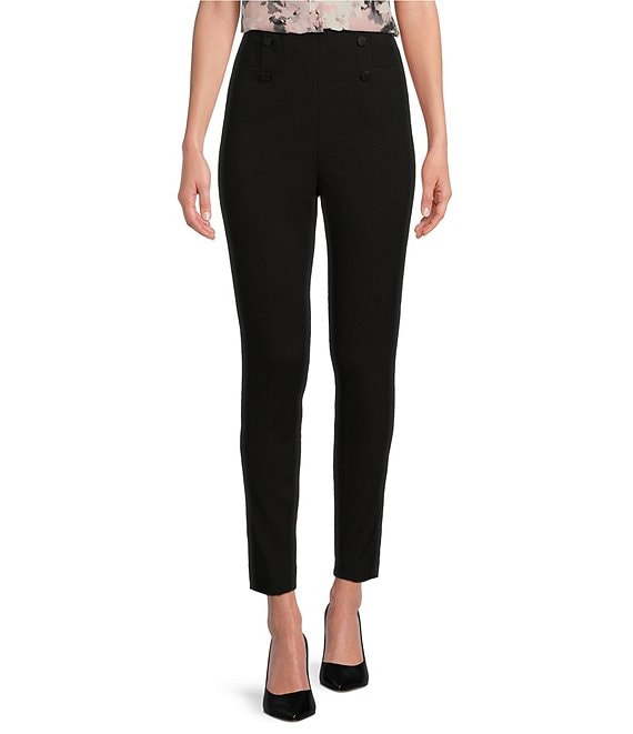 Calvin Klein High Waist Slim Fit Pants | Dillard's