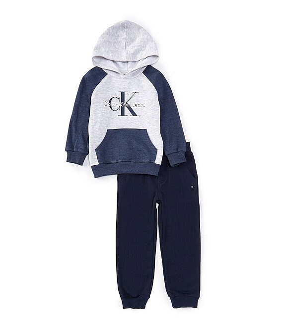 Calvin Klein Boys 2 Piece Fleece Hoodie Joggers Set
