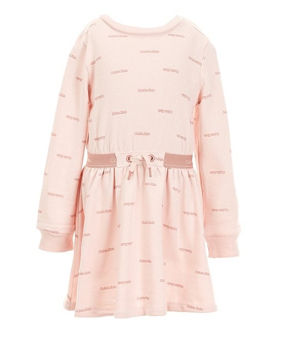 Calvin Klein Little Girls 4-6x French Terry Sweatshirt Dress | Dillard's