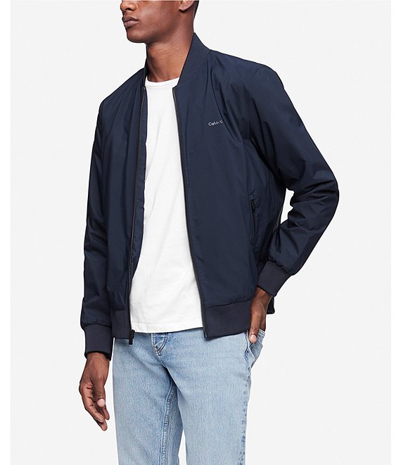 calvin klein full zip bomber jacket