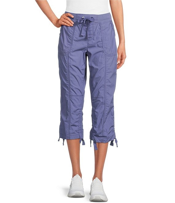 Color:Dusk - Image 1 - Performance Convertible Capri to Cargo Pull-On Pants