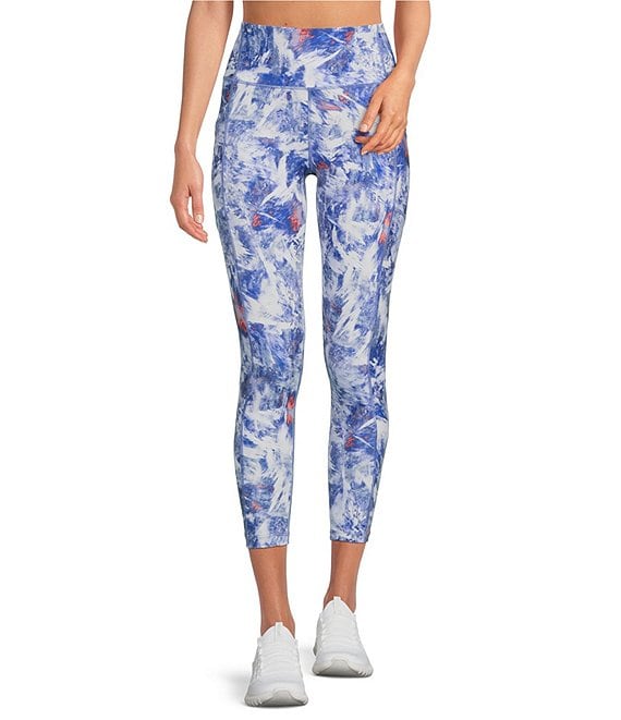 Calvin Klein Performance Printed High Waisted Side Pocket 7/8 Leggings ...