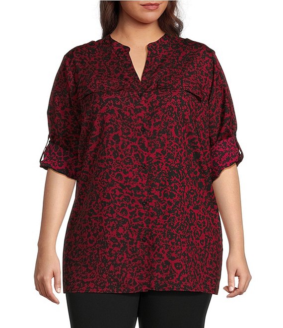 Dillards animal print on sale tops