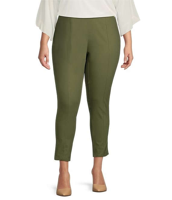 Green Ankle Length Pants
