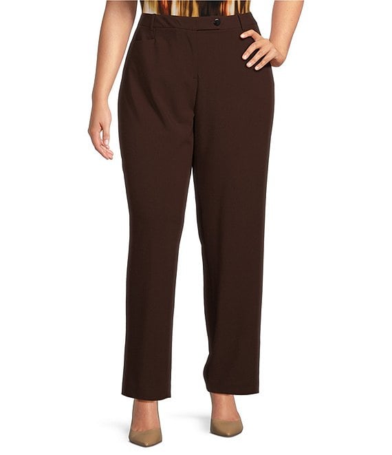 Calvin Klein Plus Size Lux Modern Fit Pants | Dillard's