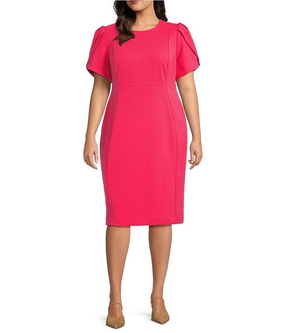 Calvin klein plus size dresses dillards on sale