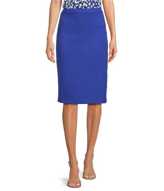 Calvin Klein Pull-On Crinkle Straight Pencil Skirt | Dillard's