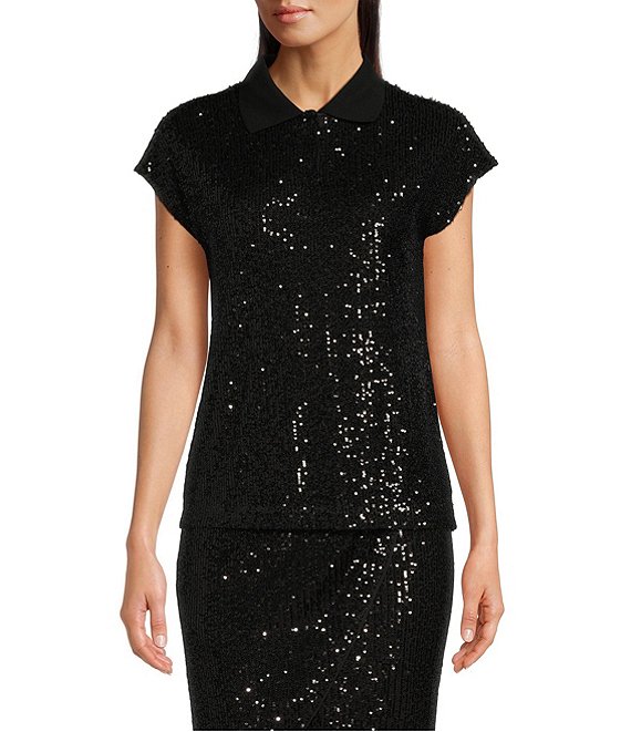 Calvin klein sequin top hotsell