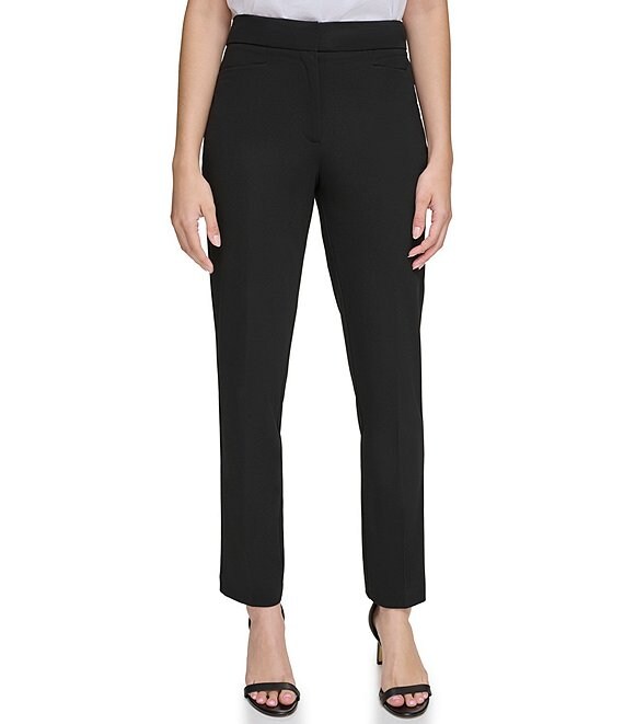 Calvin Klein Stretch Twill Flat Front Welt Pocket Pants | Dillard's