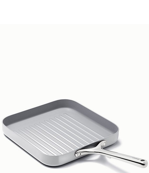 Caraway Ceramic-Coated 11#double; Square Grill Pan, Gray - Image 1