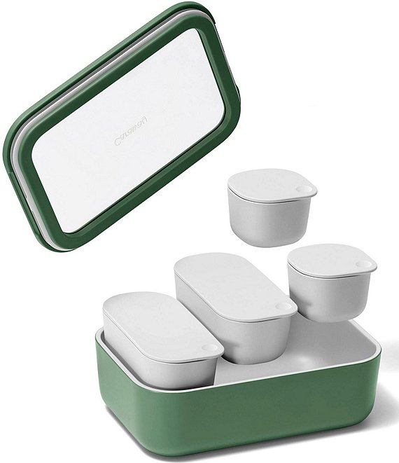 Caraway Ceramic-Coated Glass Food Storage Set | Dillard's