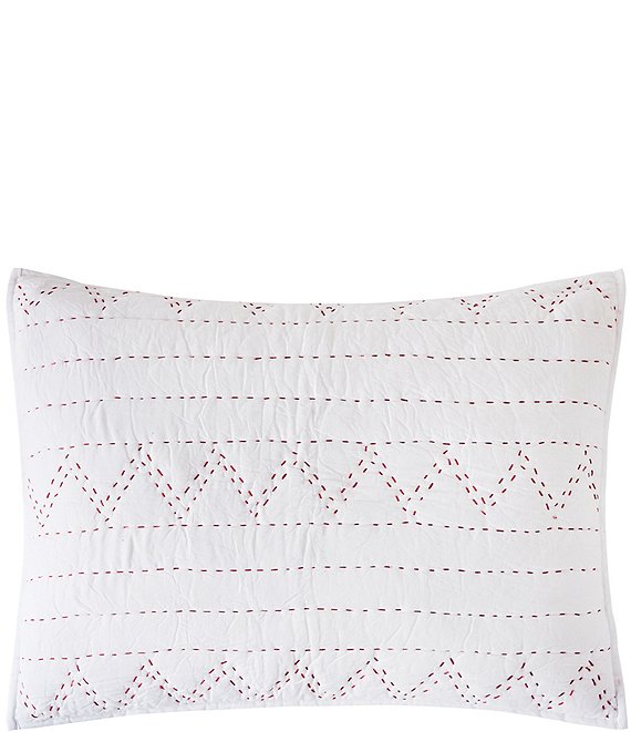 carol & frank Breck Geometric Pattern Standard Pillow Sham