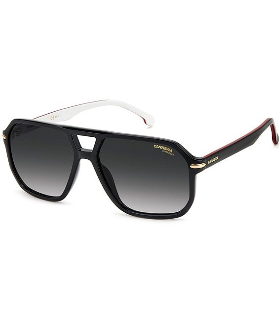 Color:Black - Image 1 - Carrera Men's 302/s Rectangle Sunglasses