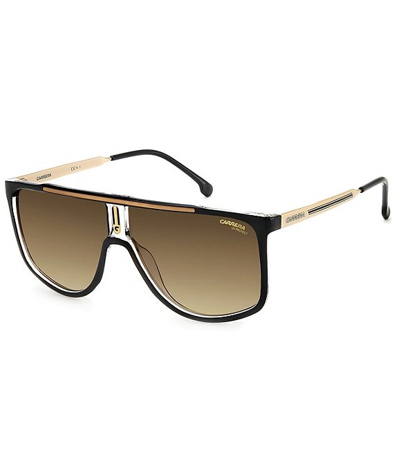 Carrera black best sale and gold sunglasses