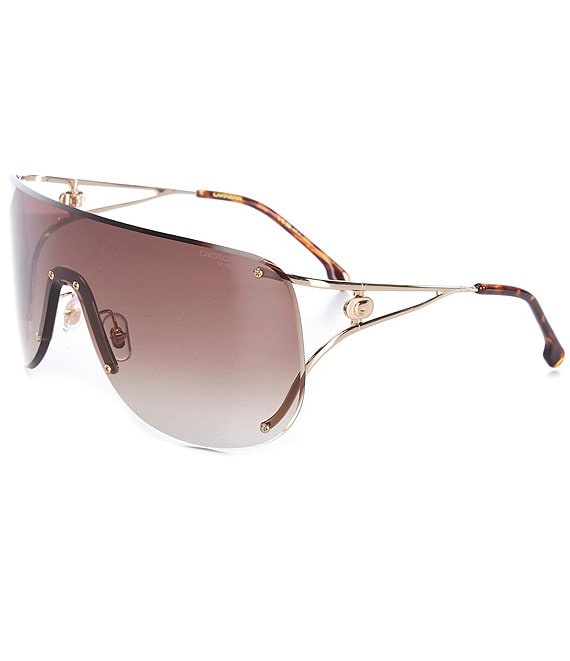 Color:Gold Havana - Image 1 - Ladies CA3006S 99mm Shield Sunglasses