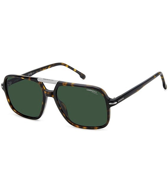 Carrera Men's 350/S 58mm Square Sunglasses, Havana - Image 1