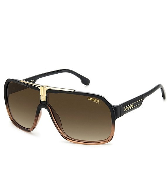 Color:Black/Brown - Image 1 - Men's Flag Collection Navigator Sunglasses