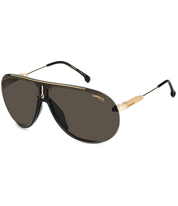 Color:Black Gold - Image 1 - Unisex Superchampion Aviator Sunglasses
