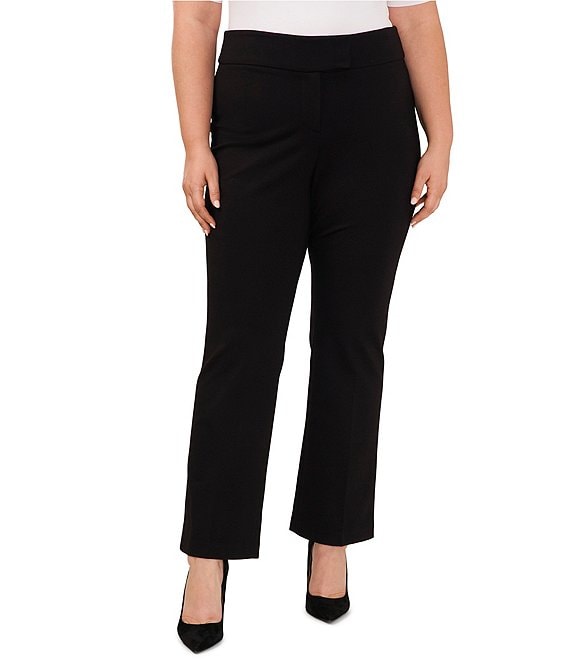 CeCe Plus Size Mini Bootcut Workwear Ponte Pants | Dillard's