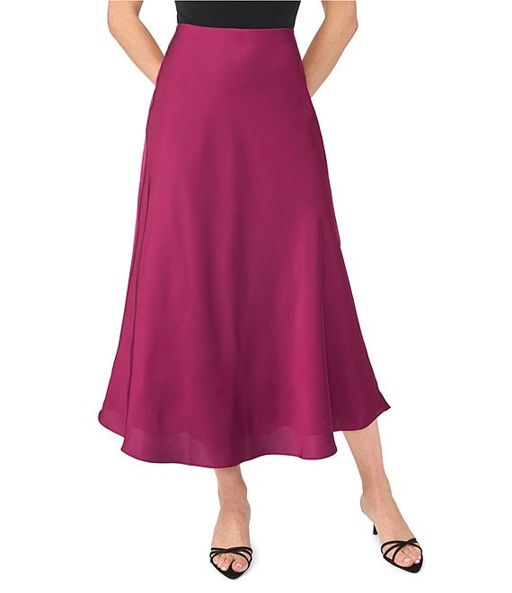 CeCe Satin Maxi Slip Skirt