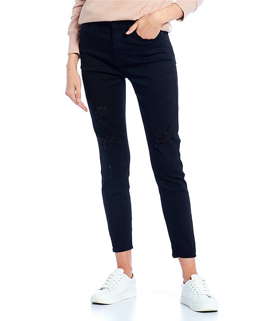 Color:Janda - Image 1 - High Rise Distressed Janda Ankle Skinny Jeans