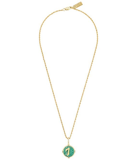 Celeste Starre I Am Lucky 18K Gold Short Pendant Necklace | Dillard's