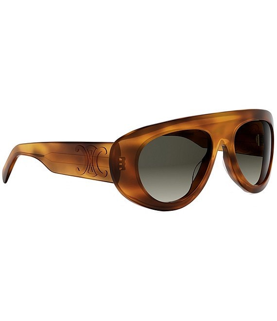 CELINE Women's Triomphe Stamp 57mm Gradient Aviator Sunglasses