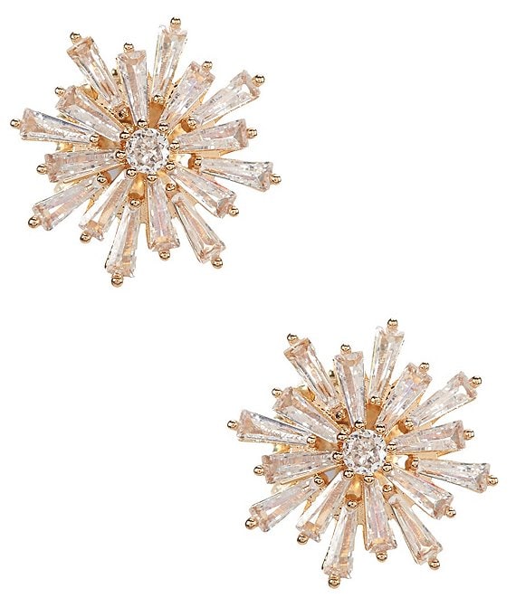 Cezanne C by Cezanne CZ Starburst Stud Earrings