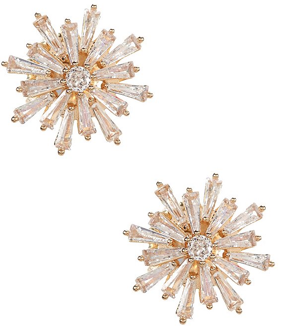 Cezanne C by Cezanne CZ Starburst Stud Earrings