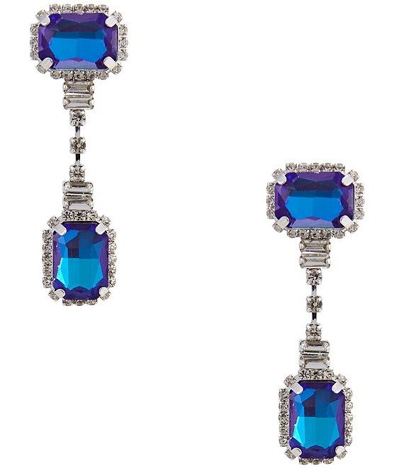 Cezanne Cristina Blue Drop Earrings